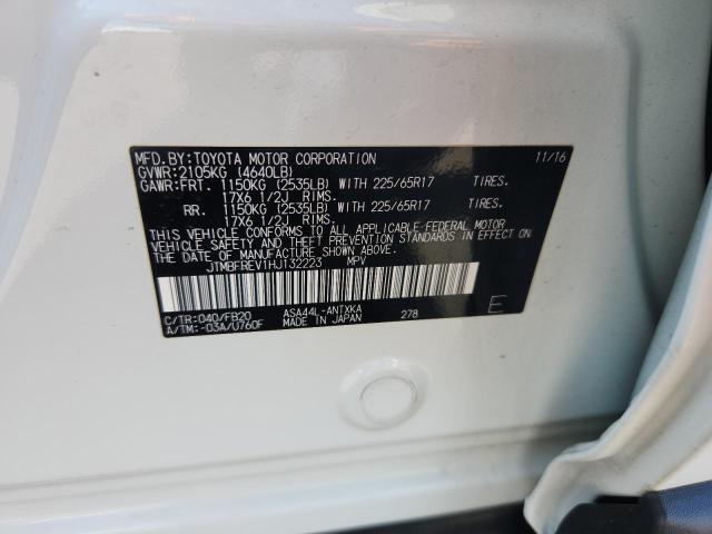 2017 TOYOTA RAV4 LE - JTMBFREV1HJ132223