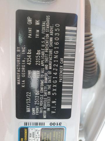 2022 KIA K5 LXS 5XXG14J21NG160350