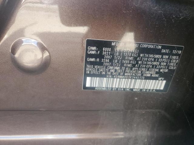 2019 SUBARU ASCENT TOU 4S4WMARD2K3445170