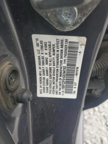 2016 HONDA CIVIC LX 19XFC2F51GE244743