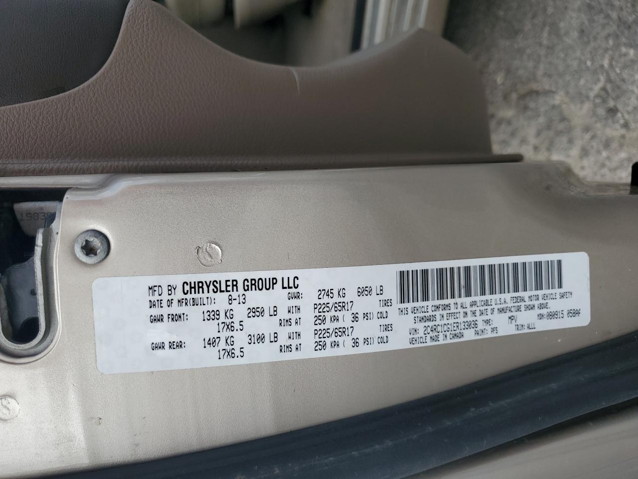 CHRYSLER TOWN & COUNTRY TOURING L