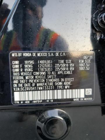 2021 HONDA HR-V SPORT 3CZRU5H17MM733231