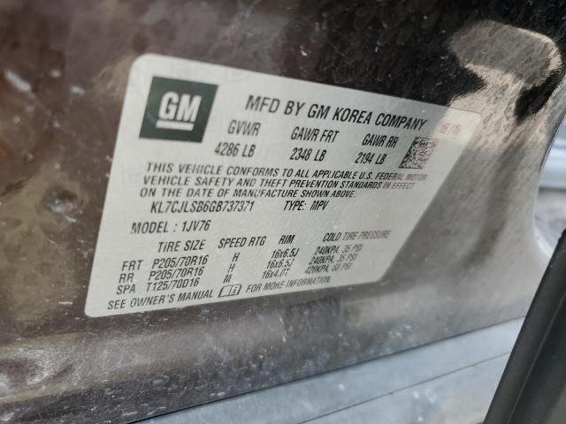 2016 CHEVROLET TRAX 1LT - KL7CJLSB6GB737371