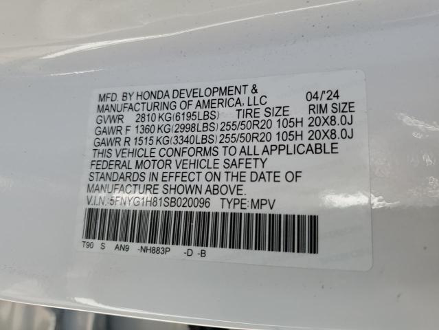 2025 HONDA PILOT ELITE 5FNYG1H81SB020096