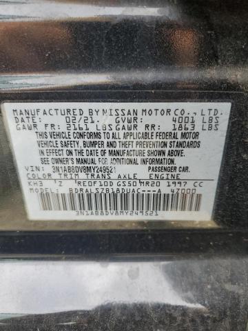 2021 NISSAN SENTRA SR 3N1AB8DV8MY249521
