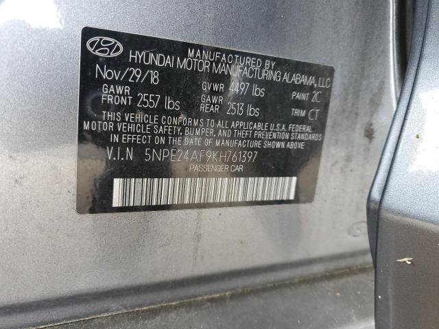 2019 HYUNDAI SONATA SE 5NPE24AF9KH761397