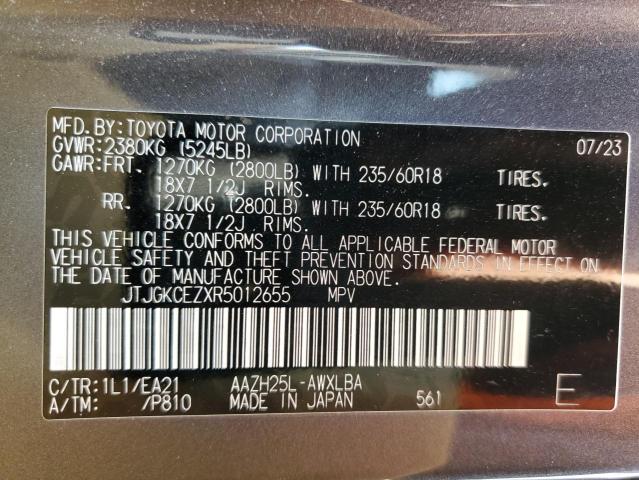 2024 LEXUS NX 350H BA JTJGKCEZXR5012655