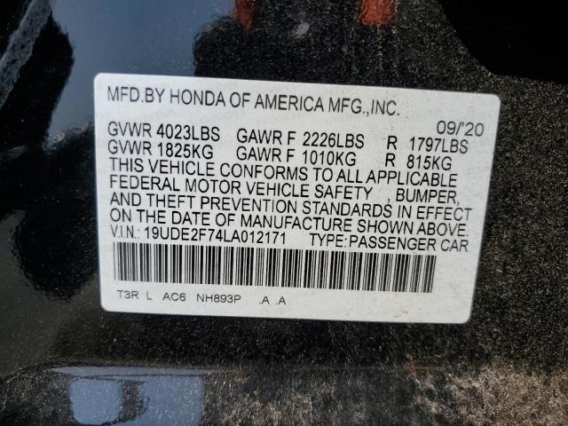 2020 ACURA ILX PREMIU 19UDE2F74LA012171