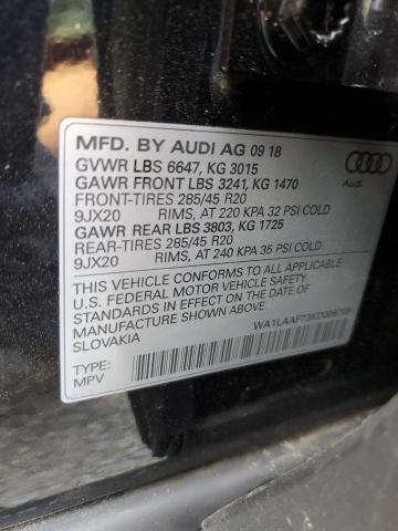 2019 AUDI Q7 PREMIUM WA1LAAF73KD006708