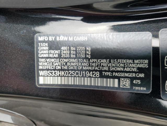 2025 BMW M4 COMPETI WBS33HK02SCU19428