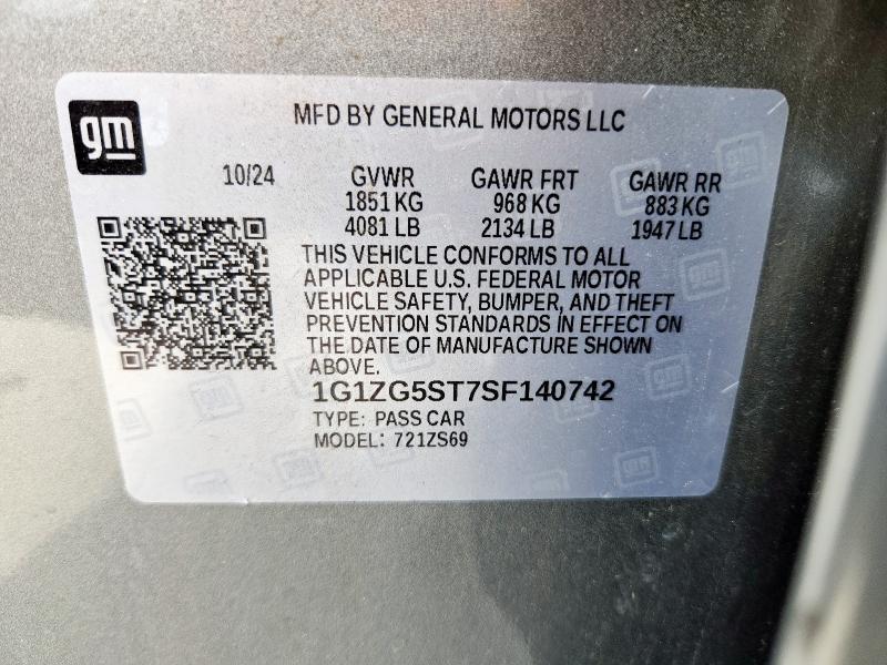 2025 CHEVROLET MALIBU RS #3281608392