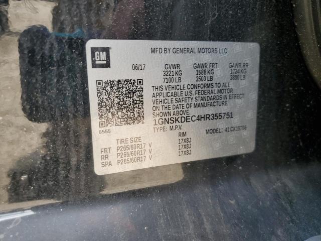 2017 CHEVROLET TAHOE POLI 1GNSKDEC4HR355751