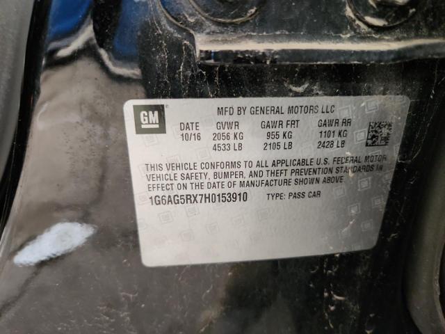 2017 CADILLAC ATS 1G6AG5RX7H0153910