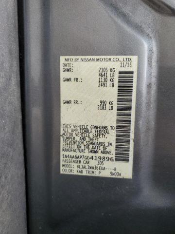 2016 NISSAN MAXIMA 3.5 - 1N4AA6AP7GC419896