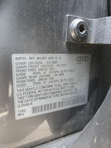 2017 AUDI Q7 PREMIUM PLUS WA1LHAF70HD040027