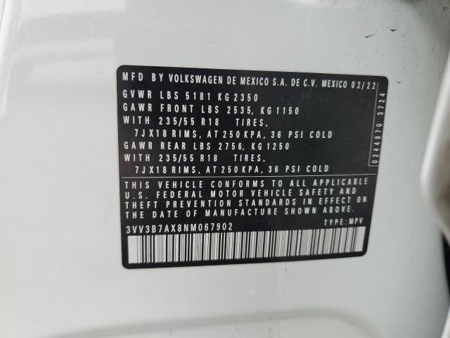 2022 VOLKSWAGEN TIGUAN SE 3VV3B7AX8NM067902