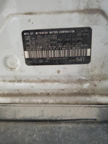 2019 MITSUBISHI OUTLANDER JA4AZ3A34KZ036822