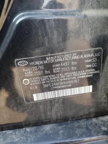 2017 HYUNDAI SONATA SE 5NPE24AF8HH488767
