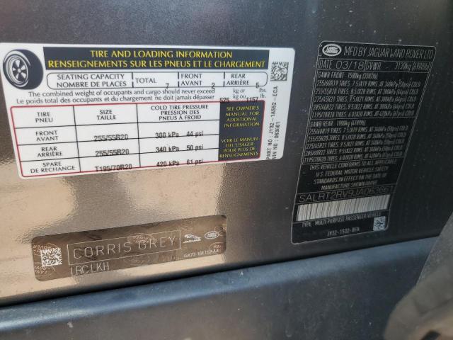 2018 LAND ROVER DISCOVERY - SALRT2RV9JA063661