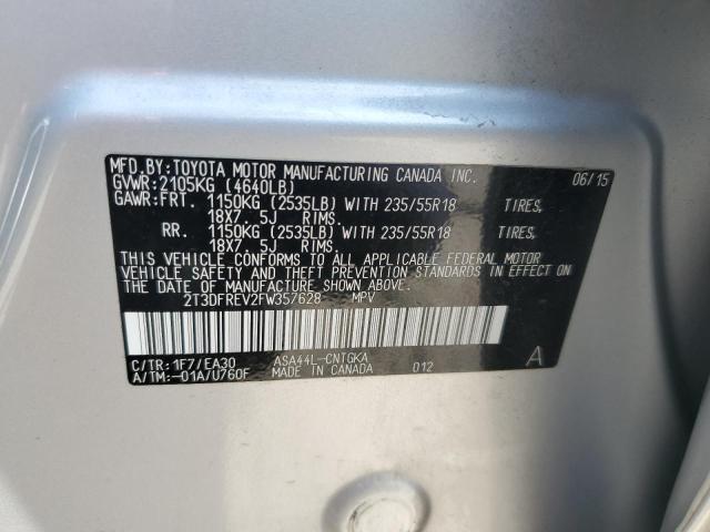 2015 TOYOTA RAV4 LIMIT 2T3DFREV2FW357628