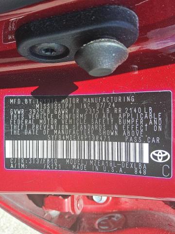 2024 TOYOTA COROLLA LE - 5YFB4MDEXRP198471