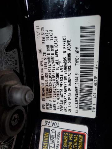 2015 HONDA CR-V TOURI 5J6RM4H99FL016415