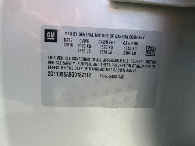 2016 CHEVROLET IMPALA LT 2G1105SA8G9182112