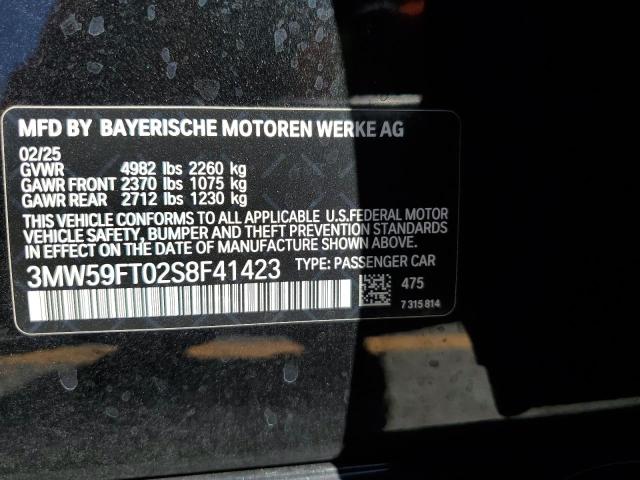 2025 BMW M340I 3MW59FT02S8F41423