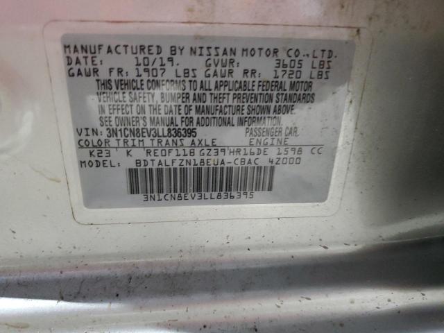2020 NISSAN VERSA SV 3N1CN8EV3LL836395