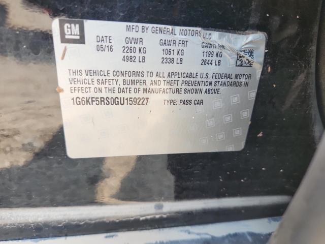 2016 CADILLAC CT6 PREMIU 1G6KF5RS0GU159227
