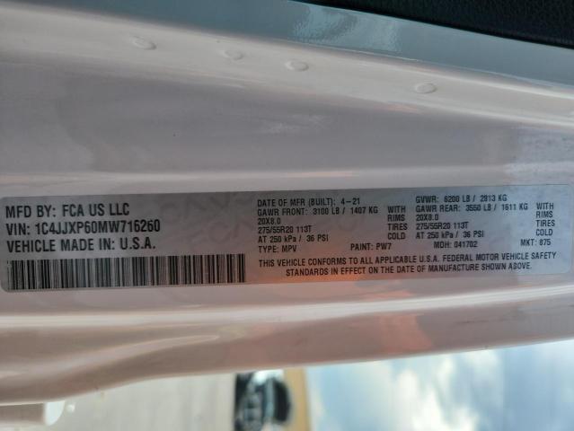 2021 JEEP WRANGLER UNLIMITED SAHARA 4XE 1C4JJXP60MW716260