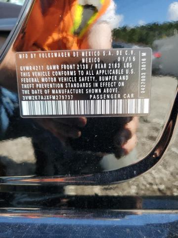 2015 VOLKSWAGEN JETTA BASE 3VW2K7AJXFM279737
