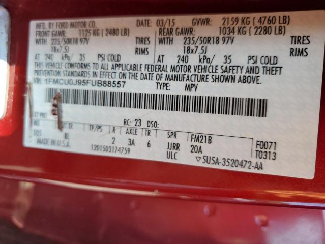 2015 FORD ESCAPE TITANIUM 1FMCU0J95FUB88557