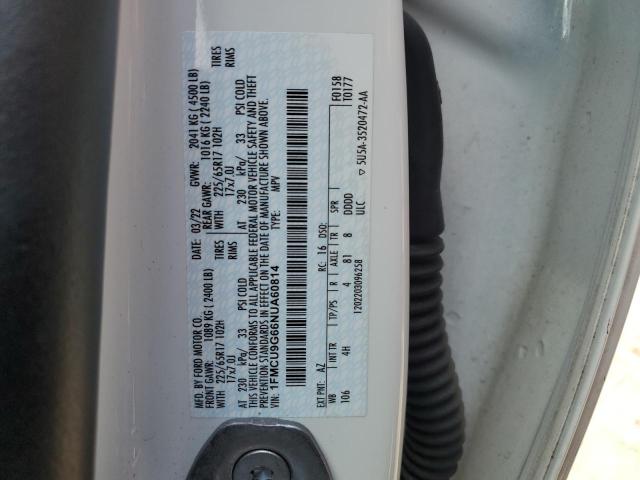 2022 FORD ESCAPE SE 1FMCU9G66NUA60814