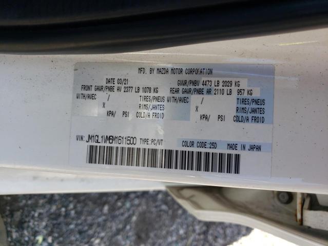 2021 MAZDA 6 TOURING JM1GL1VM6M1611500