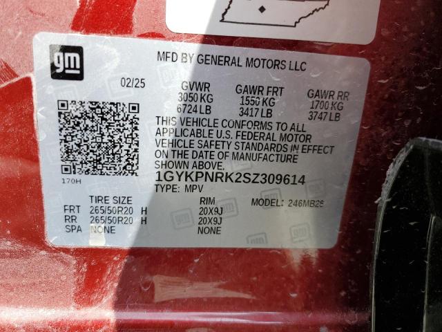 2025 CADILLAC LYRIQ LUXU 1GYKPNRK2SZ309614