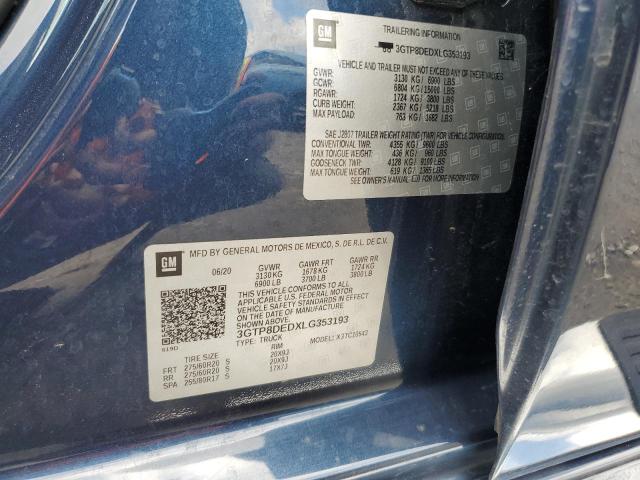 2020 GMC SIERRA C15 - 3GTP8DEDXLG353193