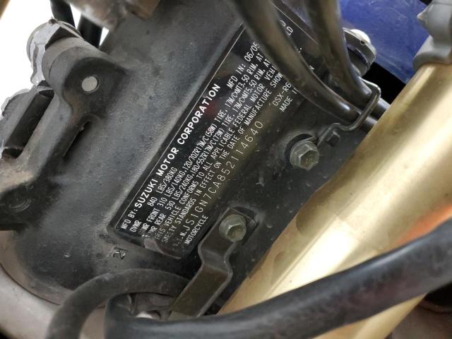 2005 SUZUKI GSX-R600 K JS1GN7CA852114640