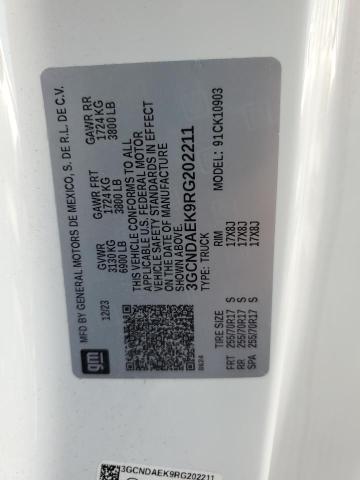 2024 CHEVROLET SILVERADO K1500 3GCNDAEK9RG202211