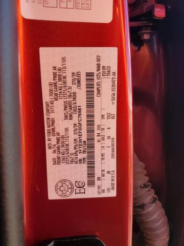 2016 FORD F150 SUPER - 1FTEW1EF0GFC76581