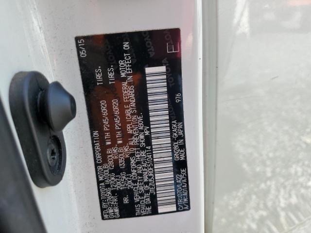 2015 TOYOTA 4RUNNER SR JTEZU5JR0F5104114