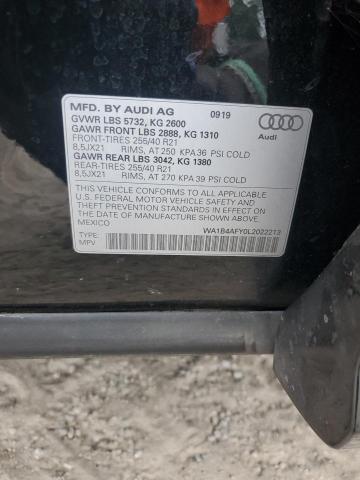 2020 AUDI SQ5 PREMIUM PLUS WA1B4AFY0L2022213