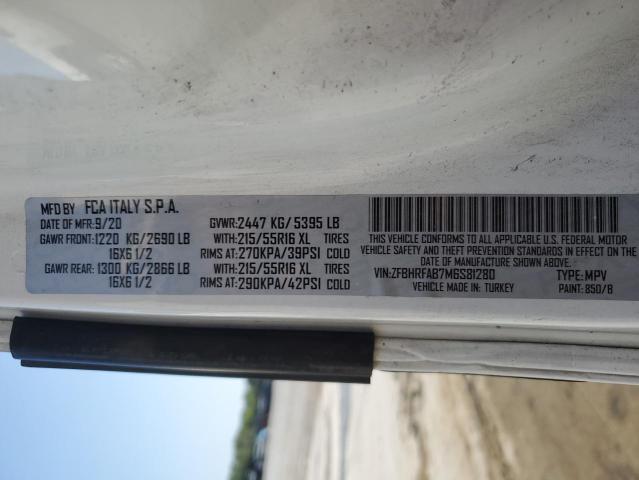 2021 RAM PROMASTER CITY - ZFBHRFAB7M6S81280
