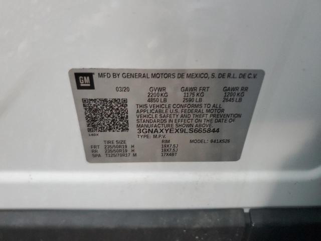 2020 CHEVROLET EQUINOX PR - 3GNAXYEX9LS665844