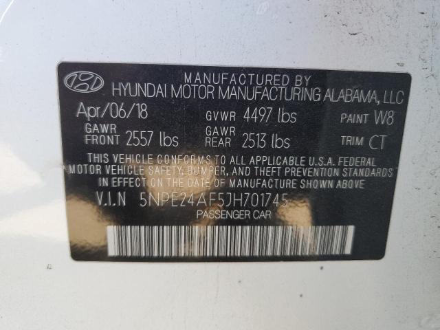 5NPE24AF5JH701745 | 2018 HYUNDAI SONATA SE