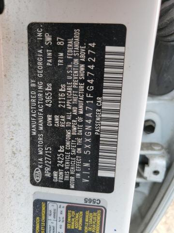 5XXGN4A71FG474274 KIA OPTIMA EX