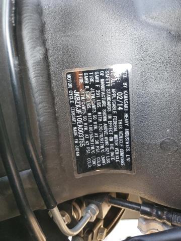 2014 KAWASAKI ZX636 F - JKBZXJF10EA003755
