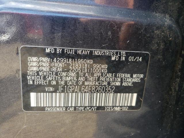 JF1GPAL64E8260352 Subaru Impreza Sport Premium