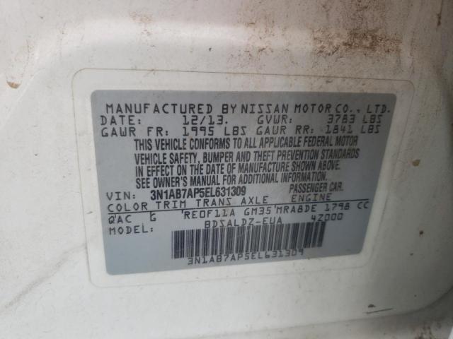3N1AB7AP5EL631309 Nissan SENTRA S