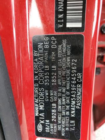 KNADM5A39F6459672 KIA RIO LX